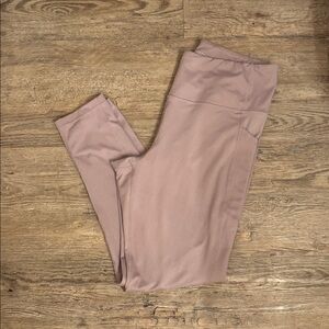 Pink High-Waisted Leggings